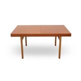 Rectangular dining table with extendable top, 1960s.