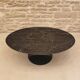 Oval tulip coffee table in Marquina marble, design Eero Saarinen for Knoll