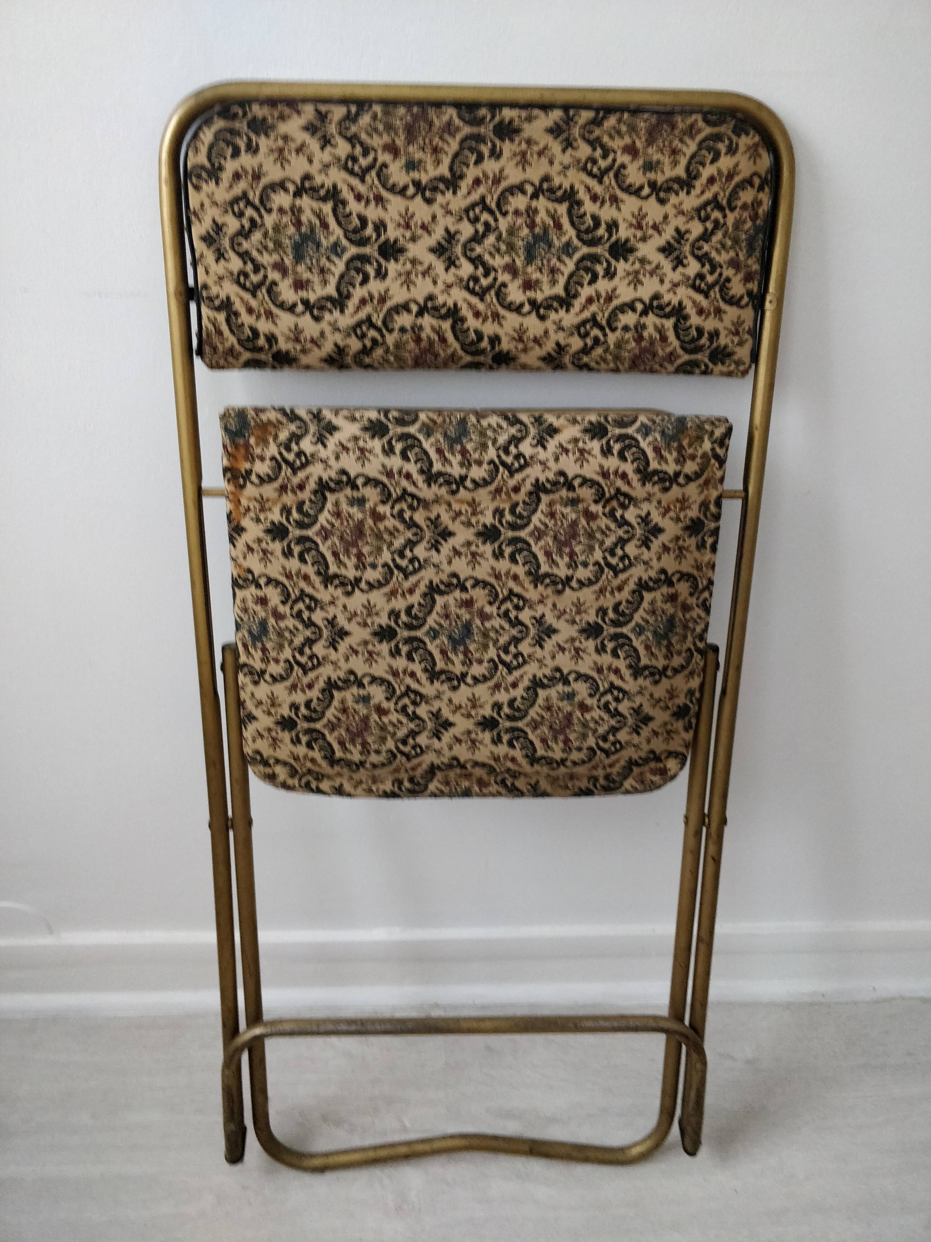 Manufrance fabric chairs