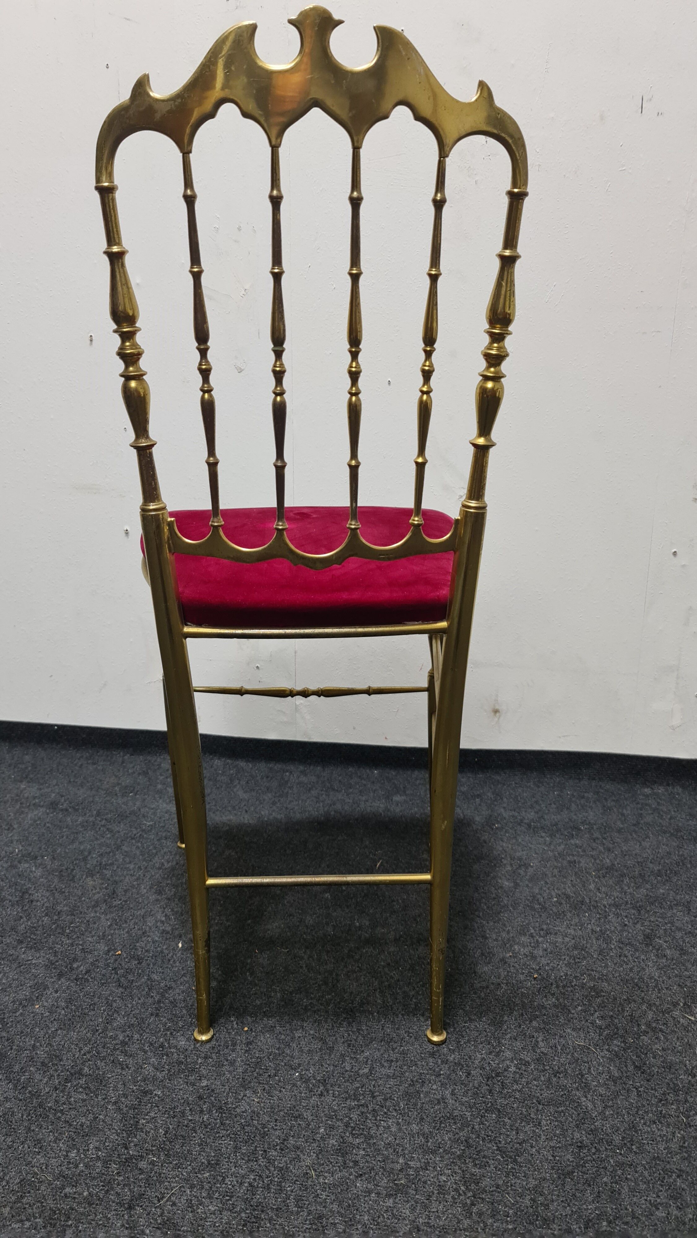 Vintage brass Chiavari chair