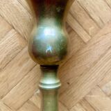Old golden brass lamp base