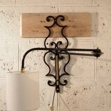 Applique murale articulée vintage lunel france 1960