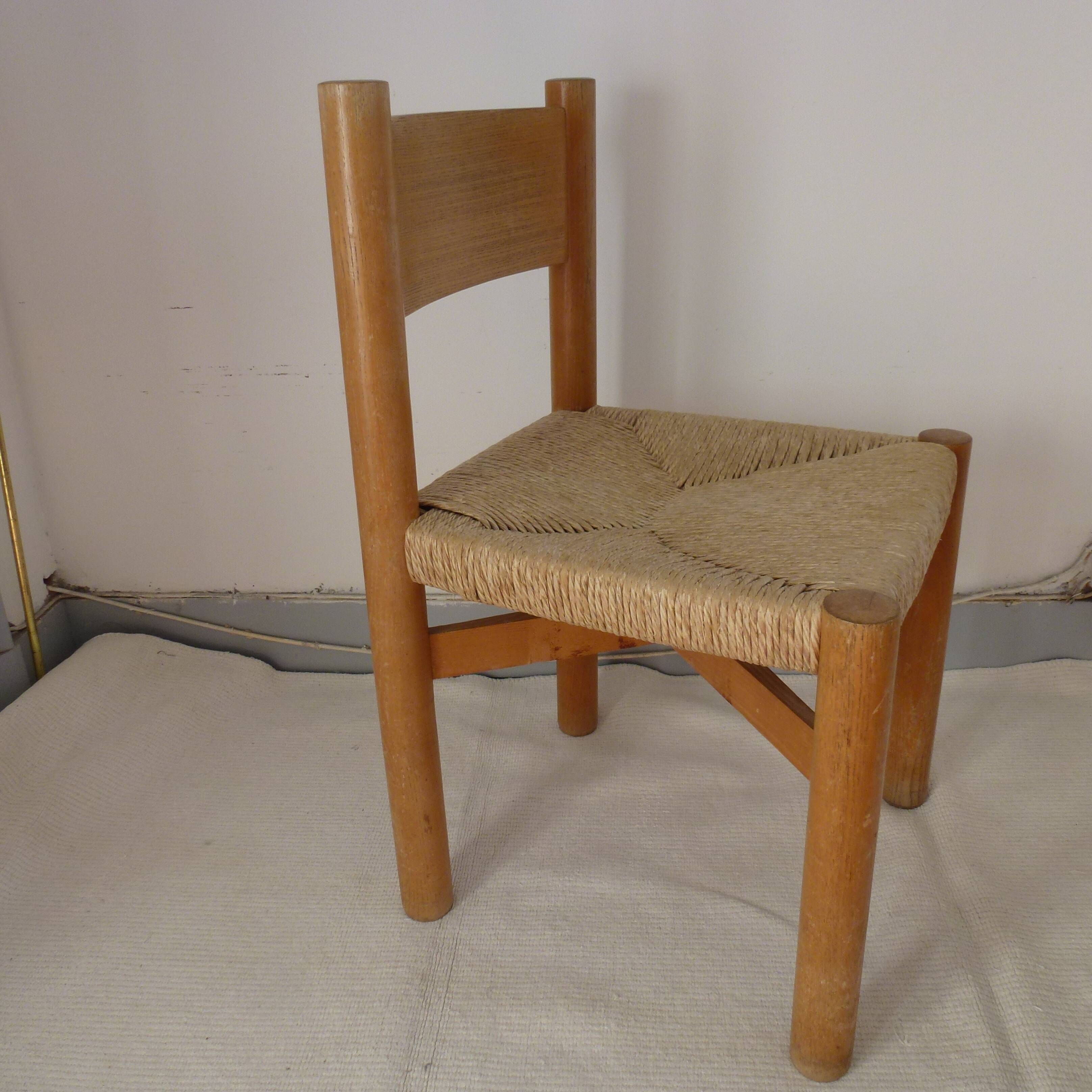Chaise Méribel de Charlotte Perriand 1960
