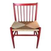 Oak j80 chair by Jørgen Bækmark for Fdb Mobler