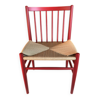 Oak j80 chair by Jørgen Bækmark for Fdb Mobler