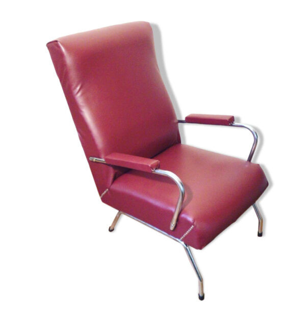 Burgundy armchair