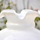 Large vintage lampshade in white opaline