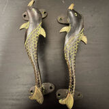 Bronze door handles
