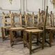 Set of 12 carved wooden chairs, Italy