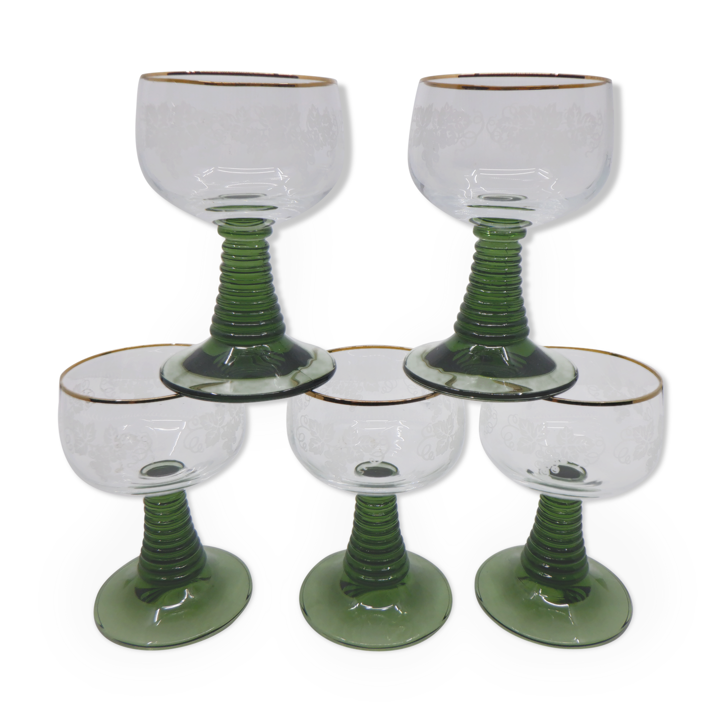 5 glasses of Alsace white wine