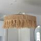 Suspension chandelier lampshade raffia bohemian vintage natural