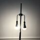 Monix floor lamp, height adjustable in chrome and wood - Paris 1960