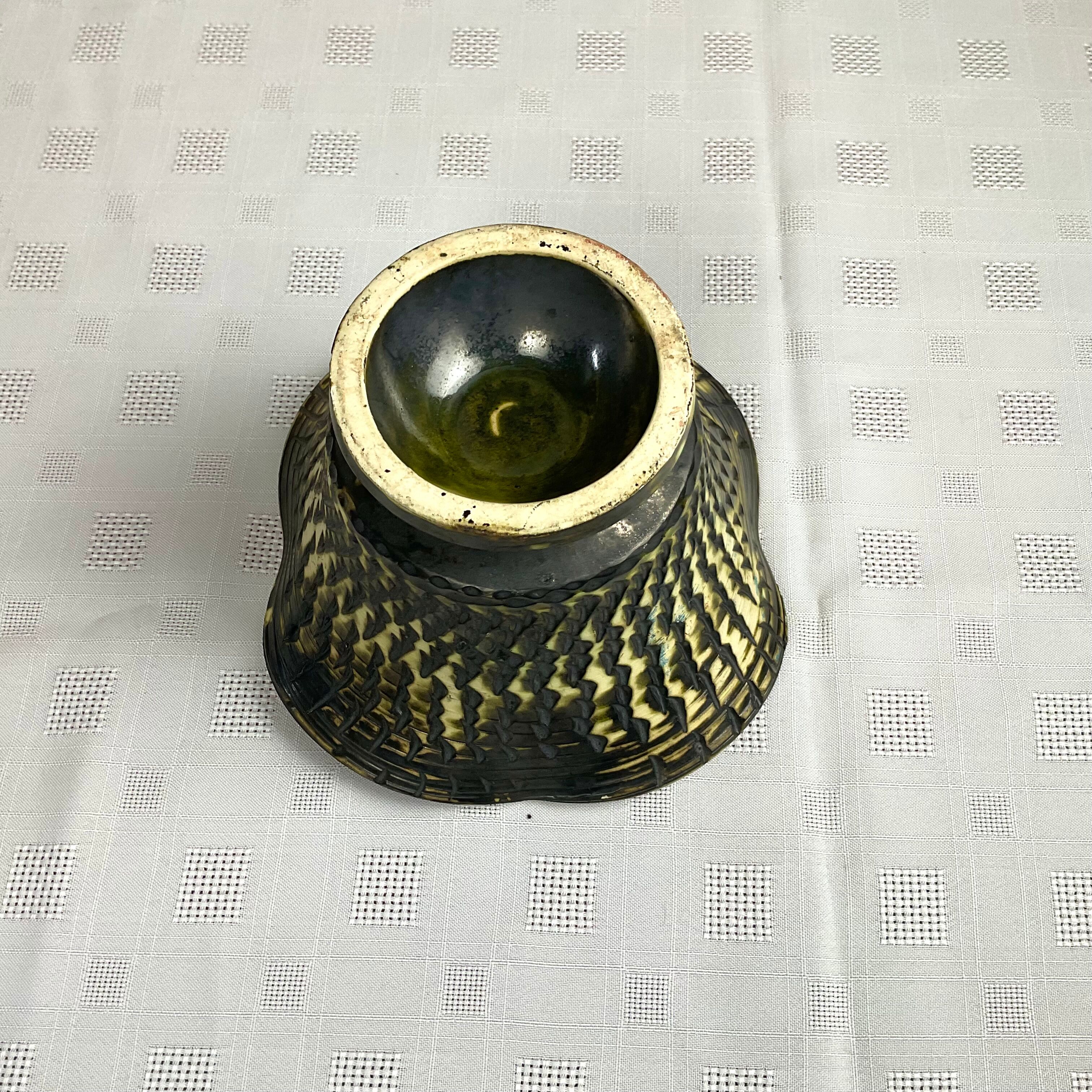 Vintage ceramic pot cover