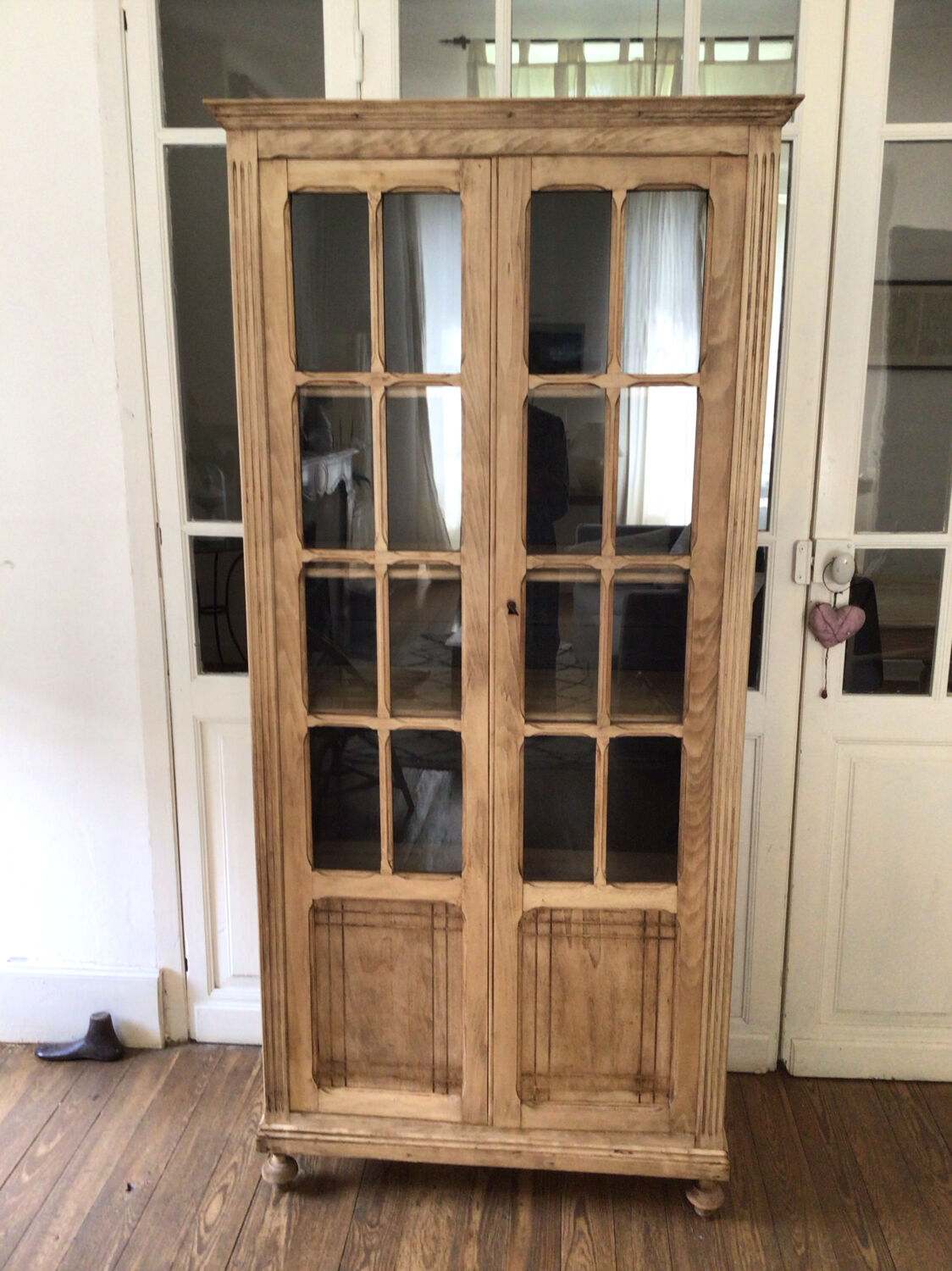 Parisian glass cabinet bookcase