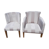 1 chair and 1 armchair, 60s