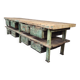 Industrial workbench – metal drawer cabinet with 8 drawers