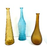 Trio of Empoli decanters - Italy from the 60s