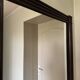 Mid Century Modern Large Squared Vintage Wicker Mirror