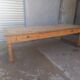 Grande table de communauté en chêne et sapin