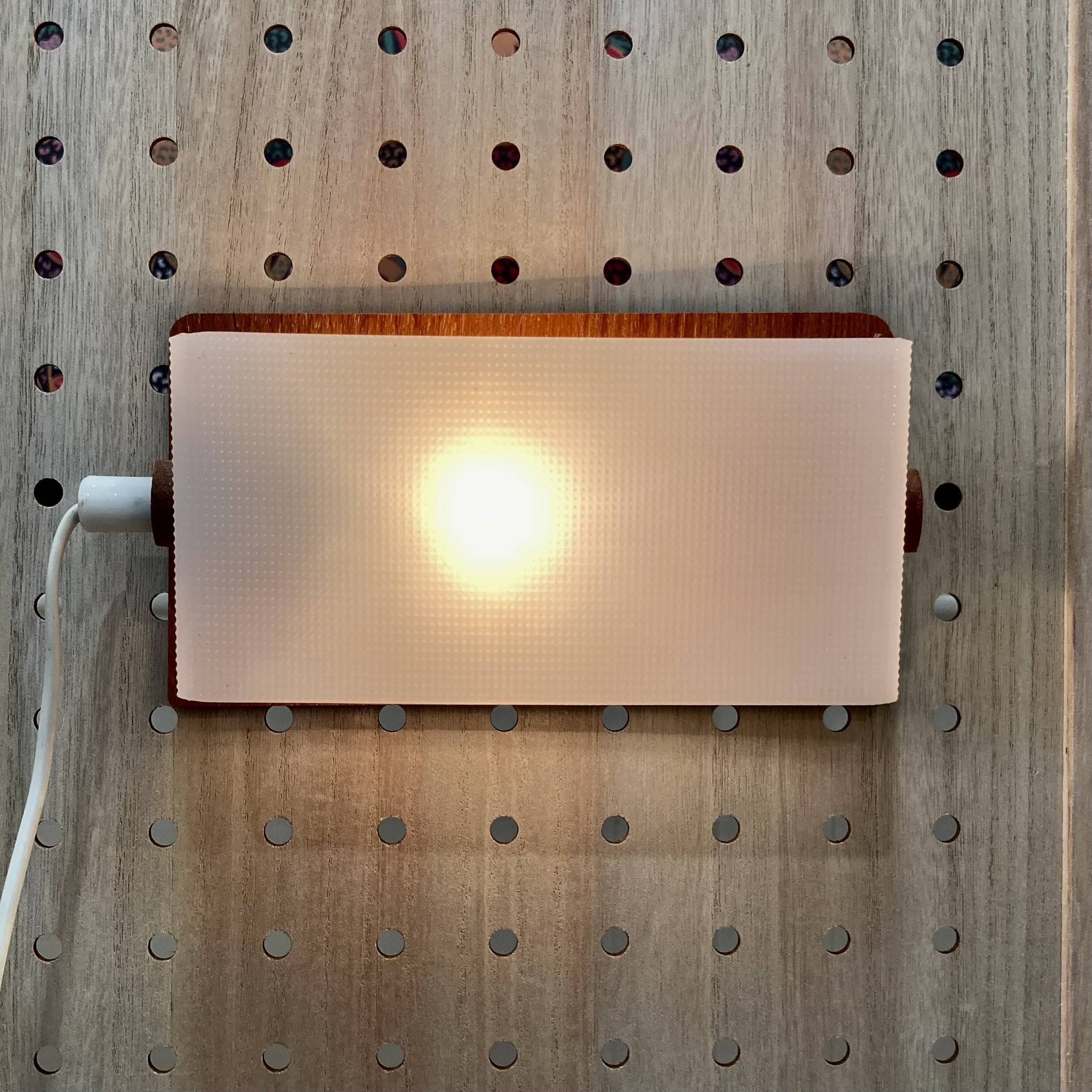 Pair of modular wall lights Scandinavian design 1950.