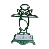 Enamelled cast iron umbrella door 1900