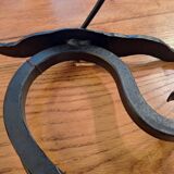 pair of wrought iron animal wall lights