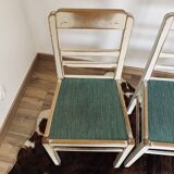 Series of 4 vintage chairs