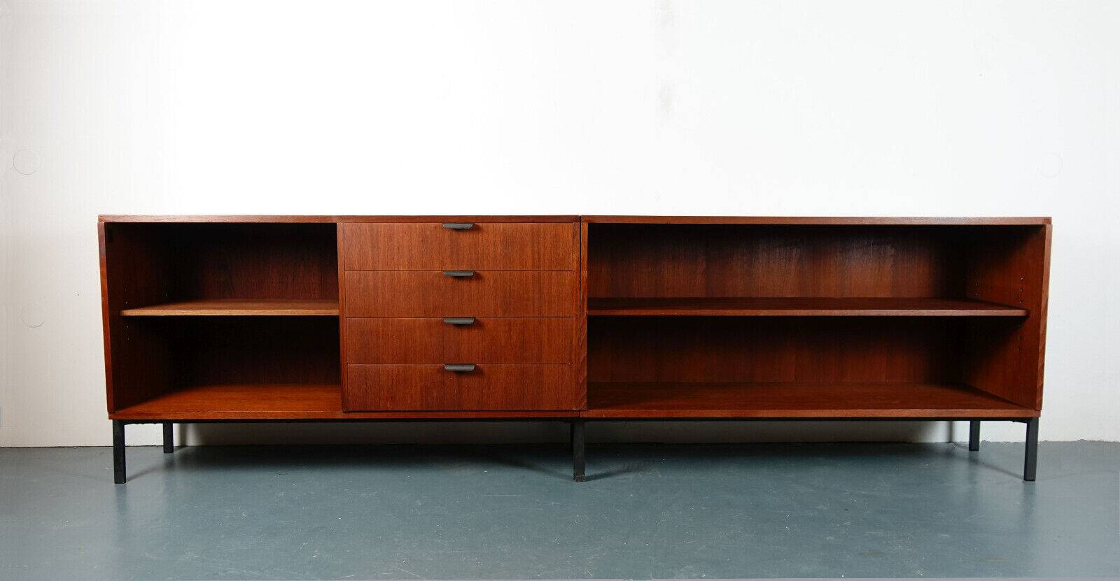 Set of 2 sideboards  dhs-20 teak herbert hirche for christian holzäpfel kg 1950s