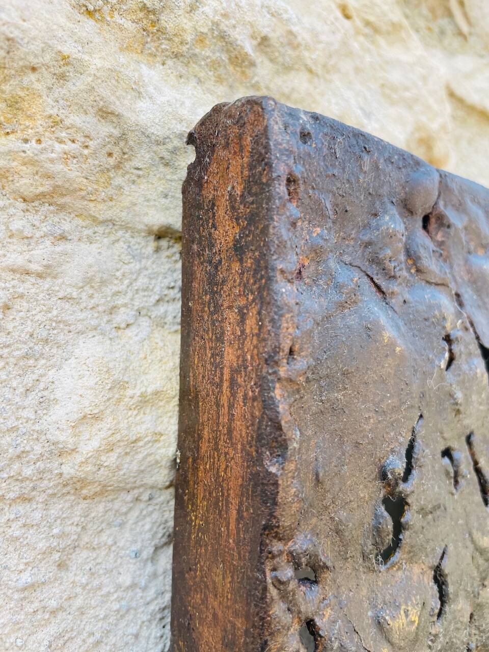 Set of three brutalist wall sculptures, by Irv Bramberg, vintage