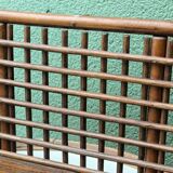 Bent wood wall shelf