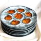 Hand-painted oyster plates - Plates from Pornic, France