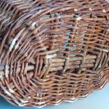 Vintage wicker oval basket