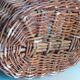 Panier ovale en osier vintage