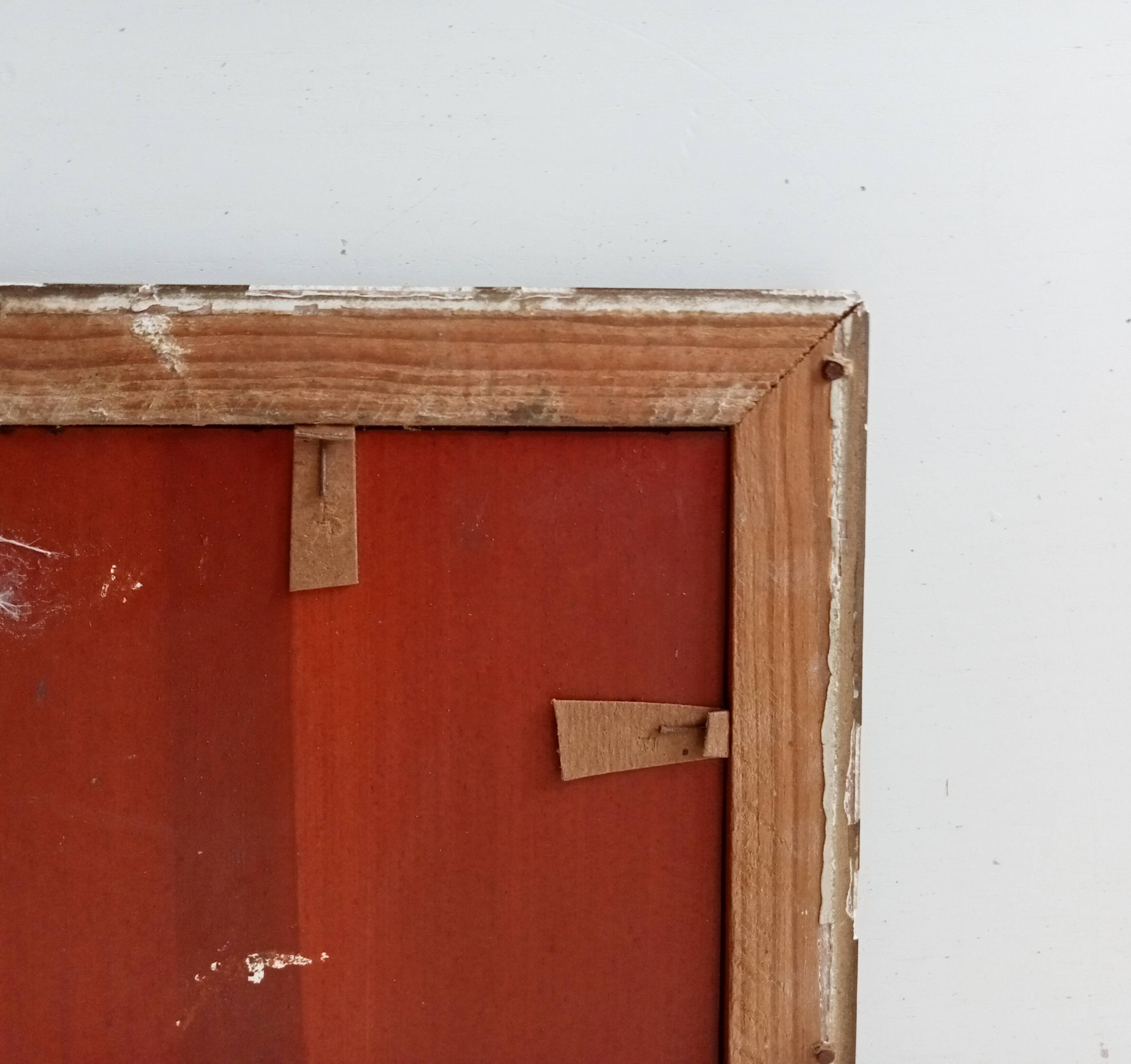 Miroir ancien carré XIXeme