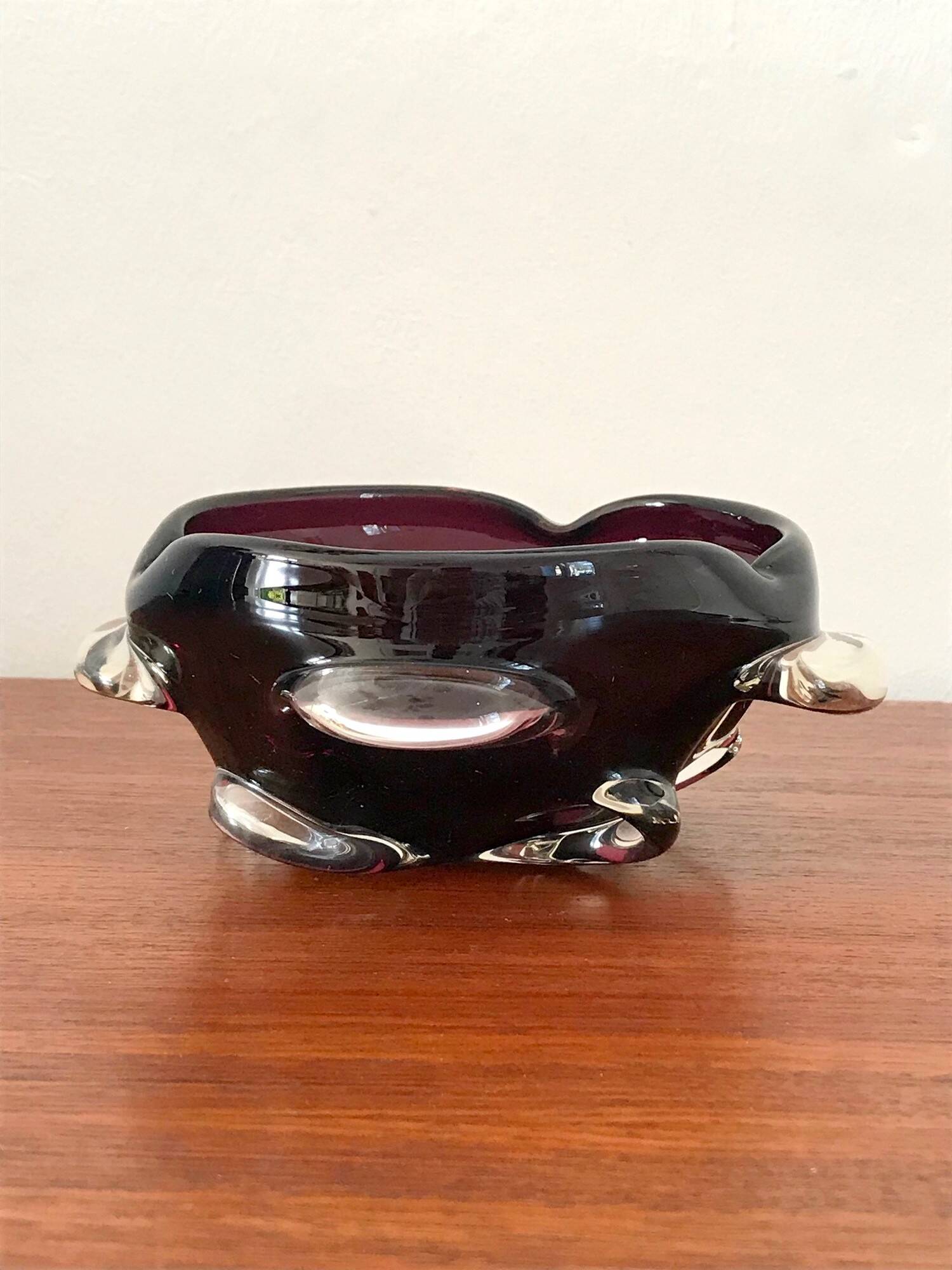 Vide poche en verre de Murano vintage années 60