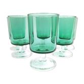 Set of 6 glasses of white wine vintage rider model