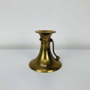 Bougeoir noeud laiton doré vintage