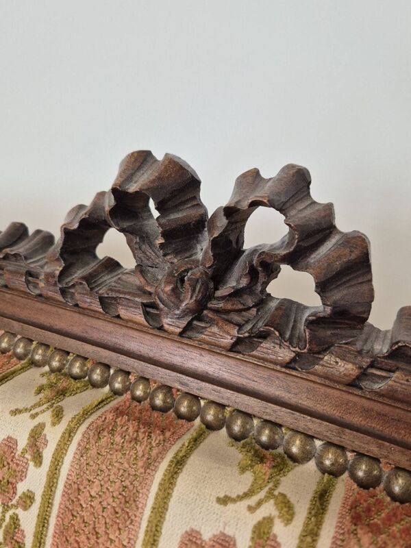 Banquette canapé style Louis XVI deux places époque 1900s