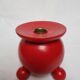 Vintage Swedish wooden Christmas candle holder designed by Eric Dalmas for Dala Industries.