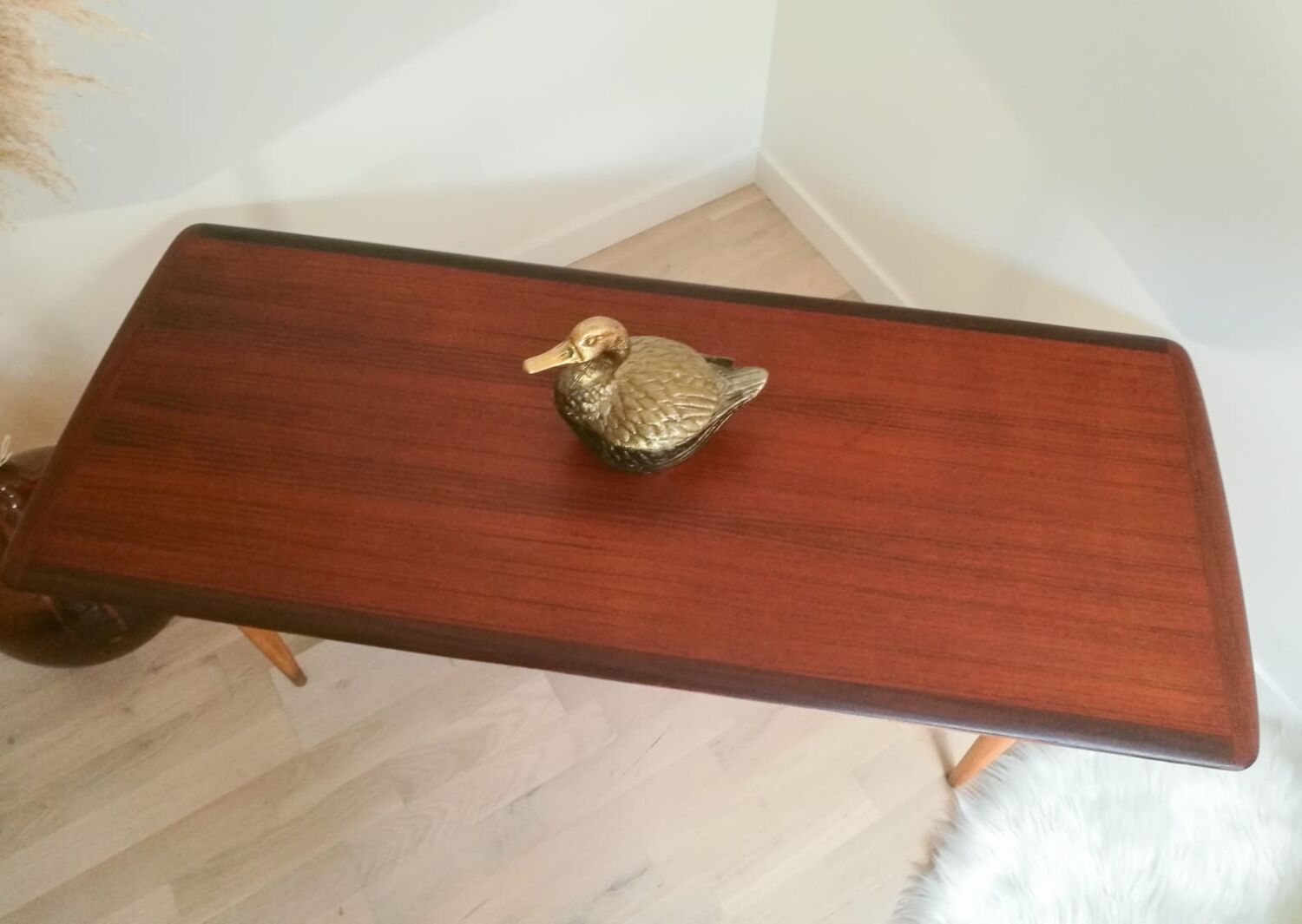 Table basse albert's Tibro Suède en tek 1960