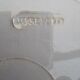 Set of 4 Terre de fer blue flat plates