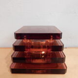 1970 floor lamp in Amber Altuglas