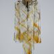 Pair of vintage Torciglione Murano glass chandelier by Mazzega. Italy 1970s