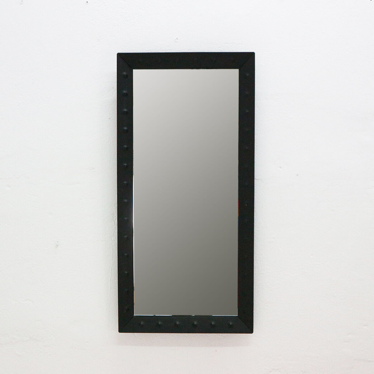 Wall mirror with welded steel frame 1960 - 42x85cm