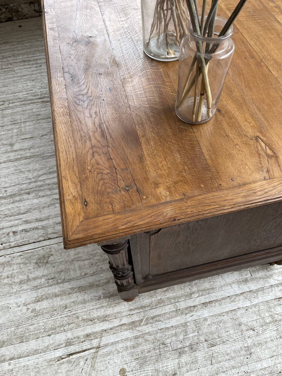 Comptoir en chêne drapier chêne 1900