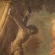 Antique religious painting from the 17th century, Saint Jerome