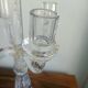 Chandelier, candelabra in bubbled blown glass