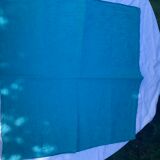 6 damask cotton towels tinted emerald blue