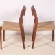6x Niels Møller Model 71 teak, 1960s, Denmark
