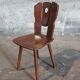 Série de 4 chaises de chalet 1970